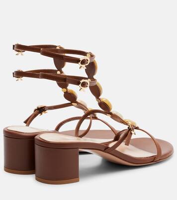 Shanti 45 embellished leather sandals | Gianvito Rossi