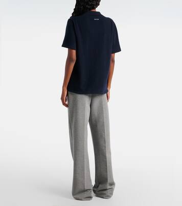 Zipped cashmere polo shirt | Miu Miu