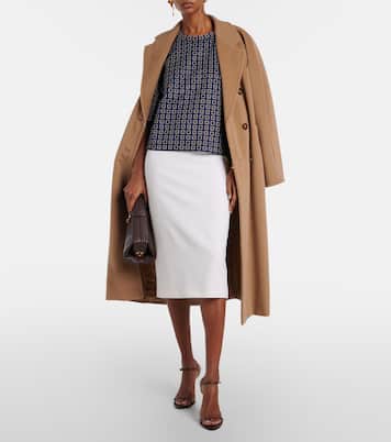 Falda midi Otre de lana | Max Mara