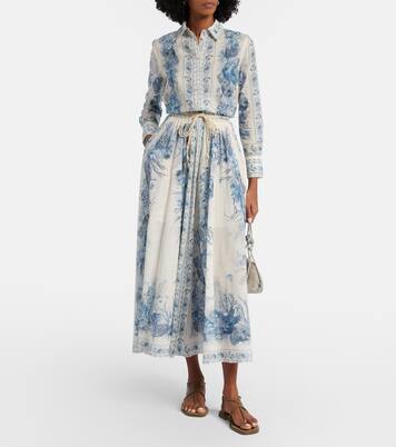 Wanderlust cotton maxi skirt | Zimmermann