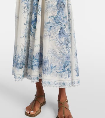 Wanderlust cotton maxi skirt | Zimmermann