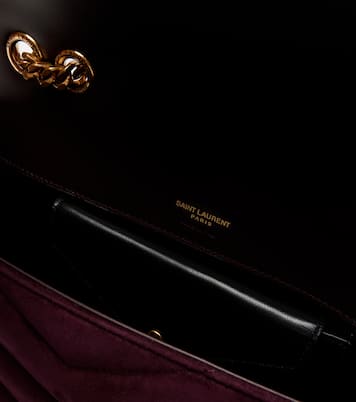 Loulou Small suede shoulder bag | Saint Laurent