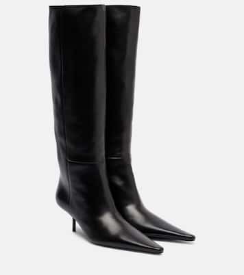 Victoire 55 leather knee-high boots | Saint Laurent