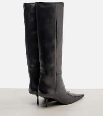 Victoire 55 leather knee-high boots | Saint Laurent