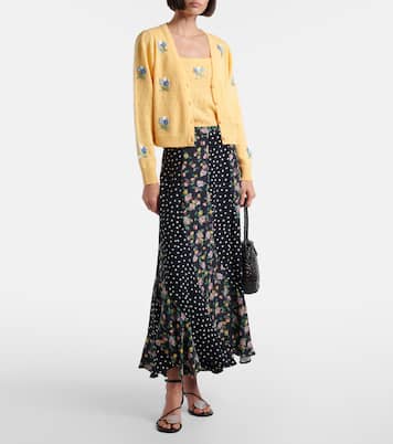 Falda midi Gracella con paneles | Rixo