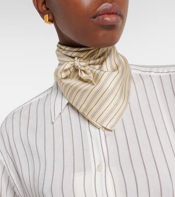 Pañuelo de seda a rayas | Toteme