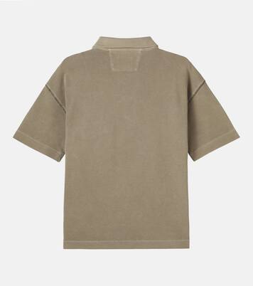 Logo cotton-blend piqué polo shirt | C.P. Company Kids
