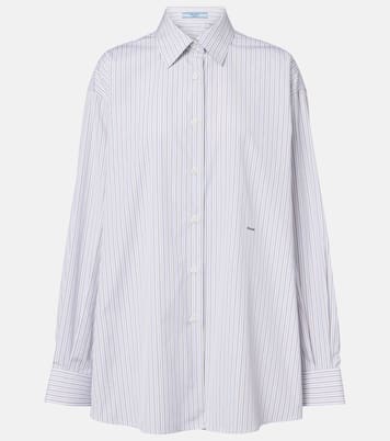Oversize-Hemd aus Baumwollpopeline | Prada