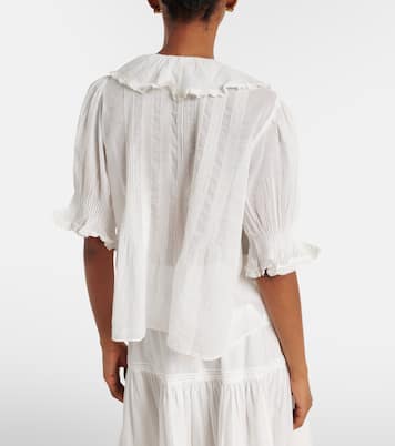 Henri cotton voile top | Dôen