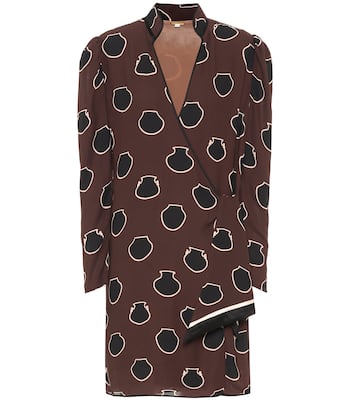 Legendary printed crêpe minidress | Johanna Ortiz