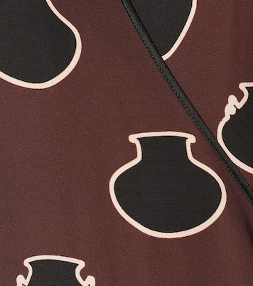 Legendary printed crêpe minidress | Johanna Ortiz
