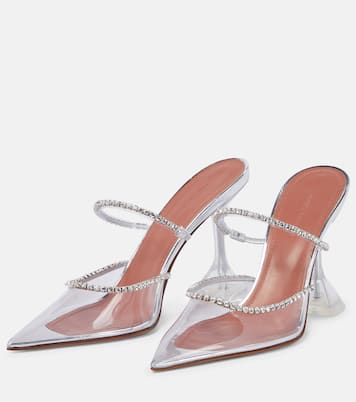 Gilda embellished PVC mules | Amina Muaddi