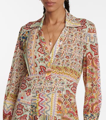 Robe longue en coton à motif cachemire | Etro