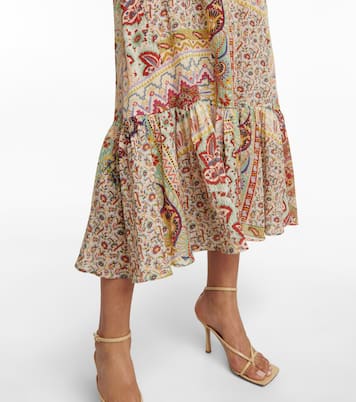 Robe longue en coton à motif cachemire | Etro