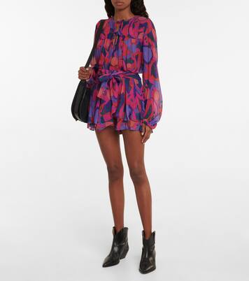 Atoria printed silk chiffon miniskirt | Isabel Marant