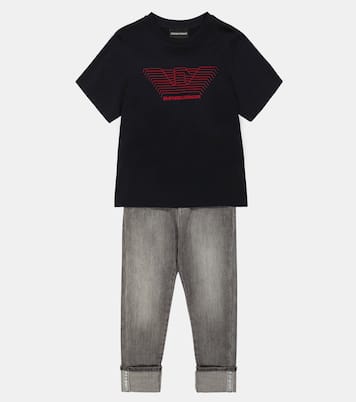 Set aus zwei T-Shirts aus Jersey | Emporio Armani Kids
