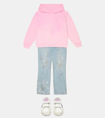 Jean droit brodé à fleurs | ERL Kids