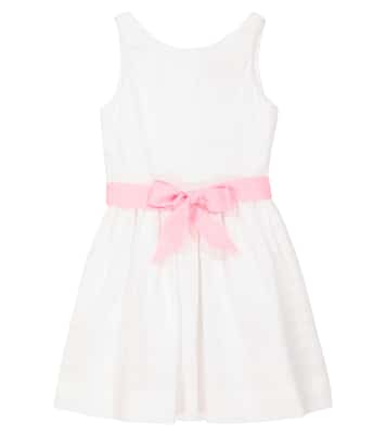 Abito in cotone con fiocco | Polo Ralph Lauren Kids