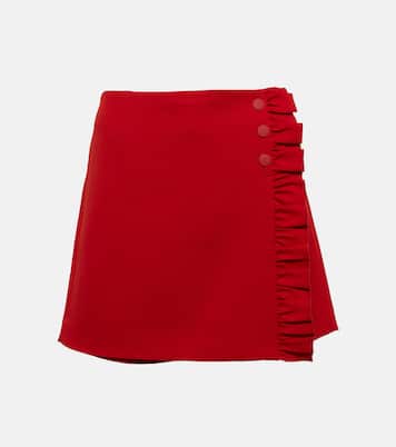 Ruffled twill golf skort | Tory Sport