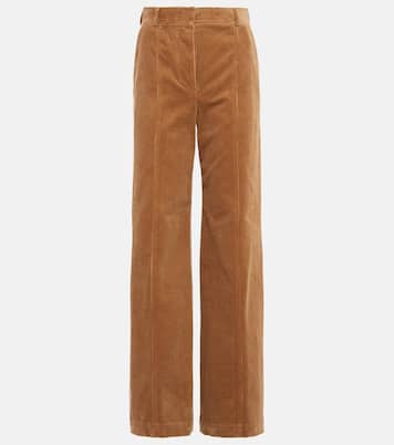Pantaloni in velluto a vita alta | Burberry