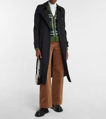 Pantaloni in velluto a vita alta | Burberry
