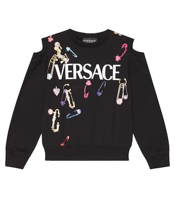 Sweatshirt aus Jersey mit Cut-out | Versace Kids