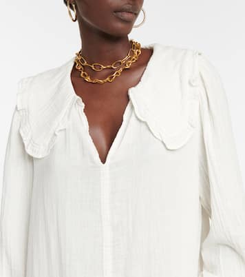 Kathy cotton gauze minidress | Velvet