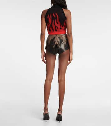 Crop top en mezcla de lana y mohair | Alessandra Rich