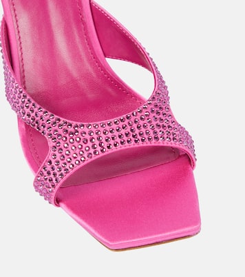 Kate embellished satin mules | Paris Texas
