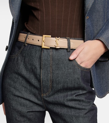 Cinturón Cassandre de piel | Saint Laurent