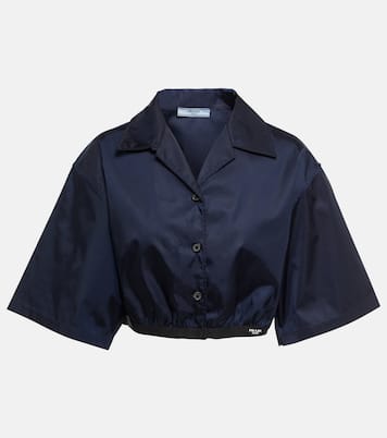 Camicia cropped in Re-Nylon | Prada