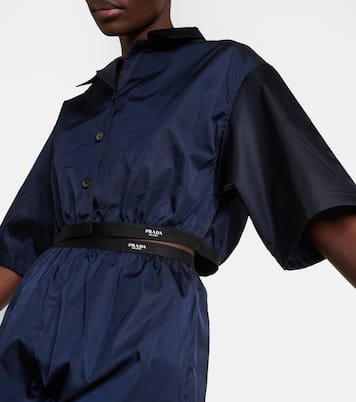 Camicia cropped in Re-Nylon | Prada