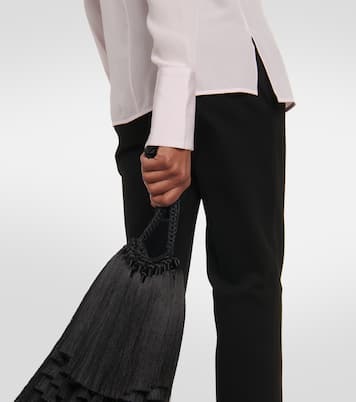 Top in crêpe de chine di seta | Victoria Beckham