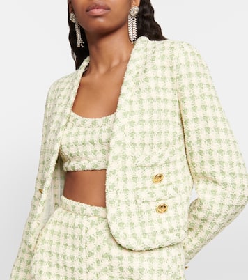 Giacca cropped in tweed a quadri | Giambattista Valli
