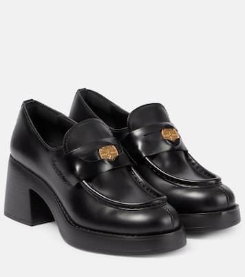 Pumps mocassino in pelle | Miu Miu