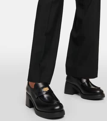 Pumps mocassino in pelle | Miu Miu