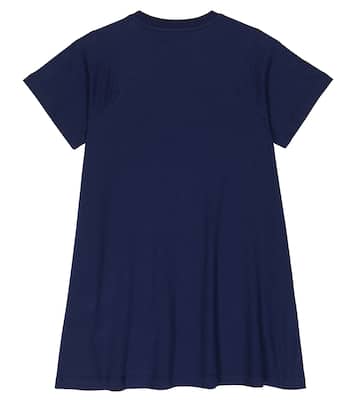 Abito T-shirt in cotone con stampa | Il Gufo