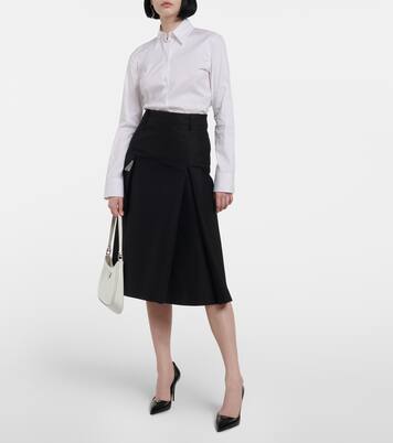 Camicia in misto cotone | Prada