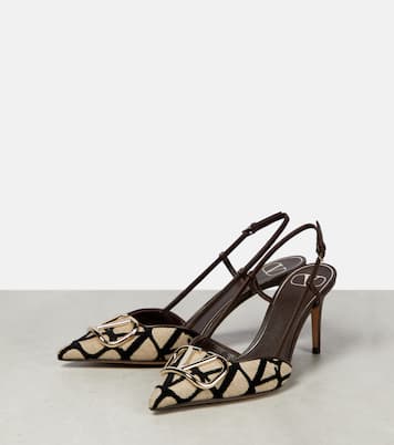 Pumps slingback Toile Iconographe | Valentino Garavani