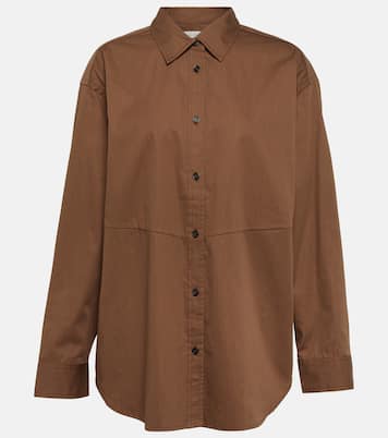Camisa de algodón y seda oversized | CO