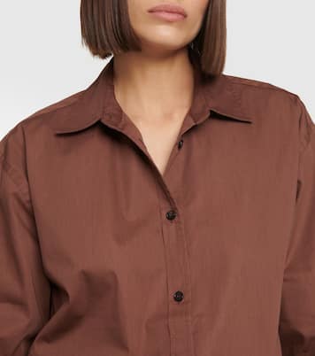 Camisa de algodón y seda oversized | CO