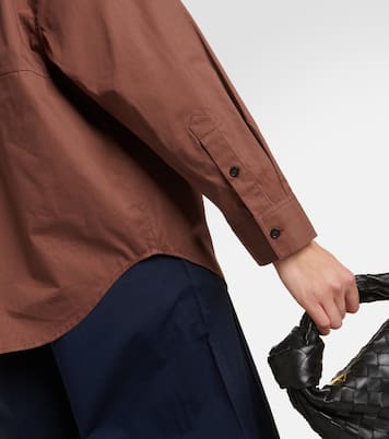 Camisa de algodón y seda oversized | CO