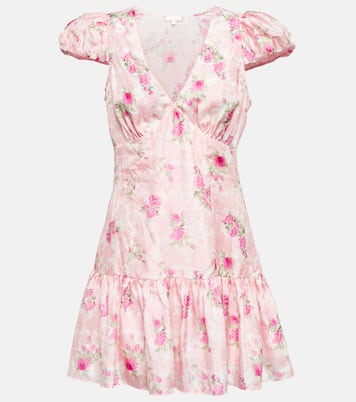 Russ floral silk minidress | LoveShackFancy