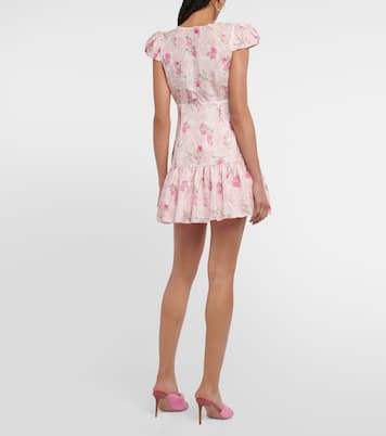 Russ floral silk minidress | LoveShackFancy