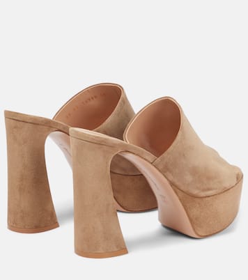 Holly suede platform mules | Gianvito Rossi
