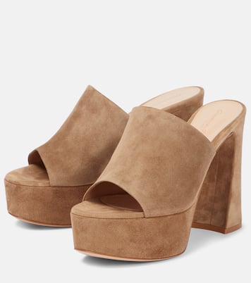 Holly suede platform mules | Gianvito Rossi