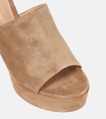 Holly suede platform mules | Gianvito Rossi