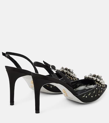 Crystal-embellished slingback pumps | Rene Caovilla