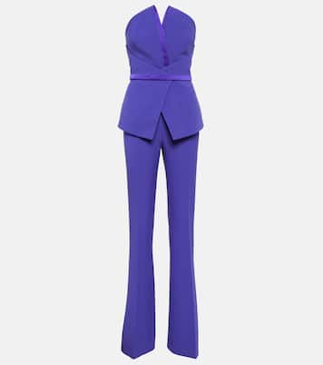 Capucine strapless crêpe jumpsuit | Safiyaa