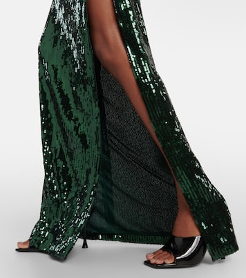 Beating Heart sequined maxi skirt | Galvan